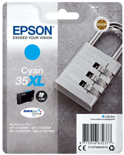 EPSON Singlepack Cyan 35XL DURABrite Ult