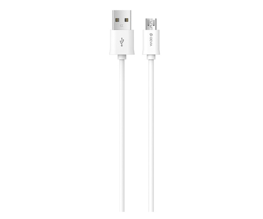 DEVIA Smart Micro USB lataus ja synkronointikaapeli 1m valkoinen