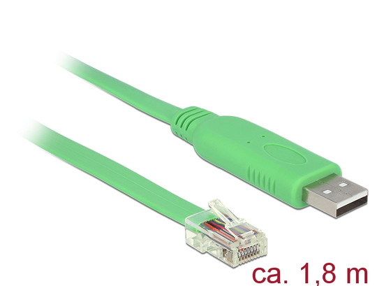 This USB 2.0 To RS-232 Cable By Delock Can Be Used For The Console Control At CISCO Routers, Switche