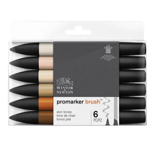 Promarker Brush Marker 6-setti Skin tones