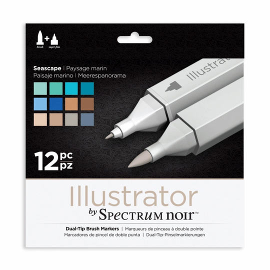 Spectrum Noir Illustrator Marker 12-set Seascape