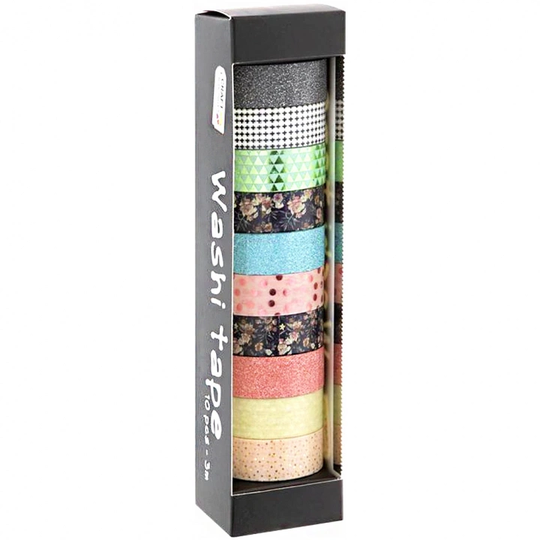Craft Sensations Washi-teippi 10 kpl Foil & Glitter #1