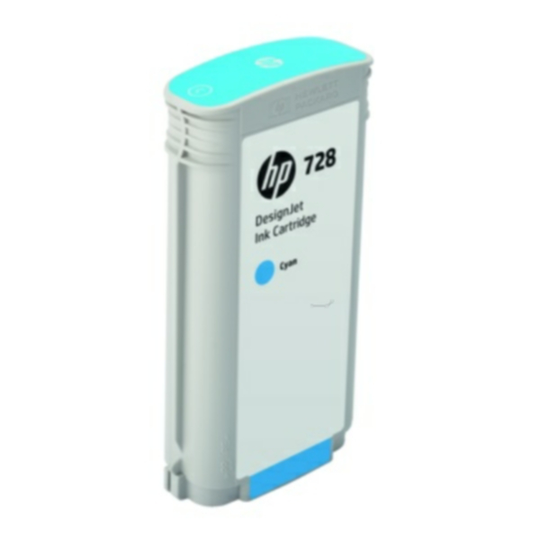 HP 728 Mustepatruuna syaani, 130 ml