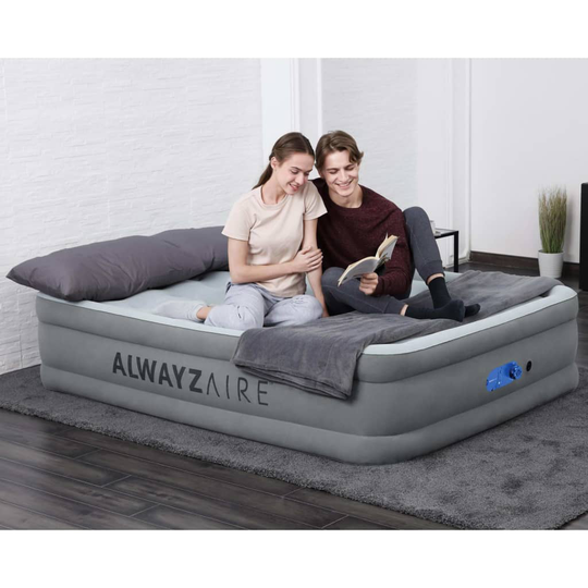 Bestway 2-hengen ilmapatja AlwayzAire 203x152x46 cm harmaa