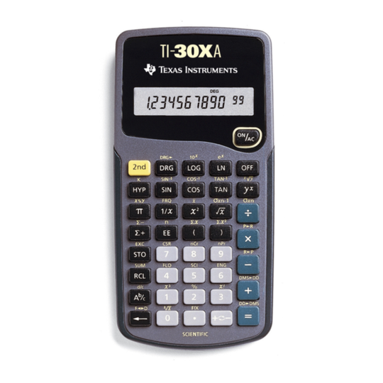 TEXAS TI-30 XA, tekninen laskin