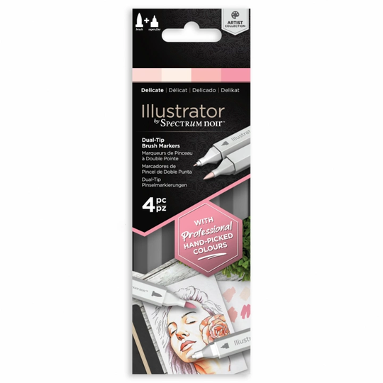 Spectrum Noir Illustrator Marker 4-setti Delicate