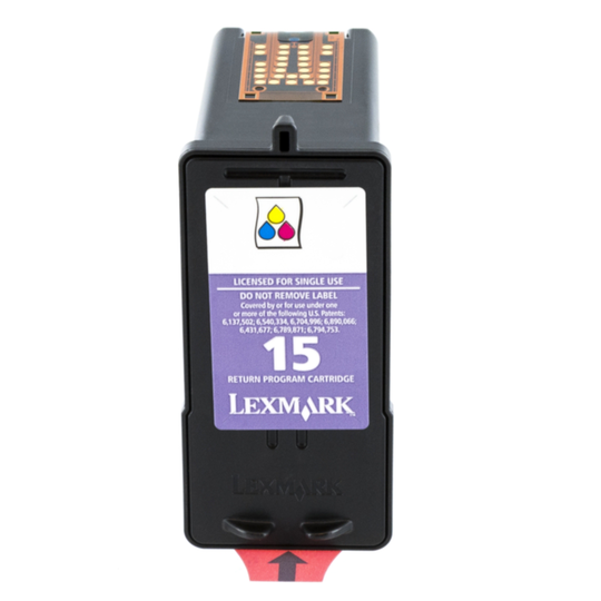Lexmark 15 Mustepatruuna 3-väri