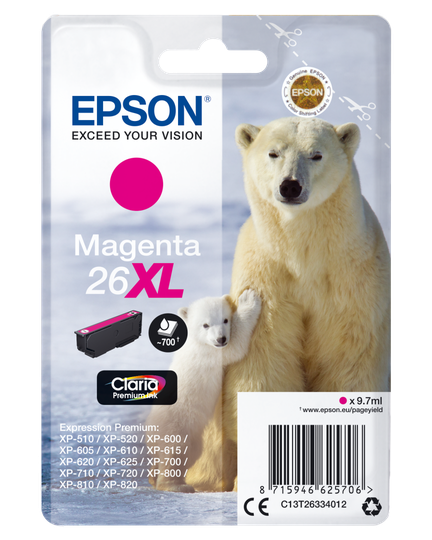 EPSON 26XL Ink Cartridge Magenta