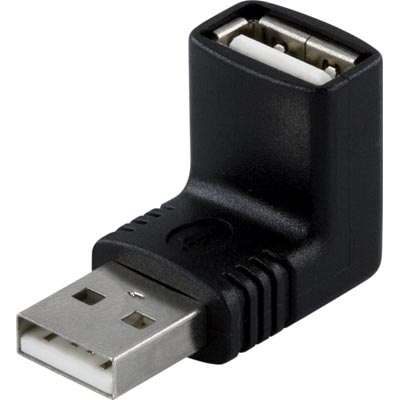 Sovitin, USB-A Uros - USB-A Naaras, Kulmaliitin
