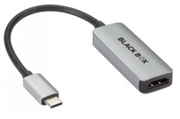 BLACK BOX USB-C ADAPTER - USB-C TO HDMI 2.0 ADAPTER WITH POWER DELIVERY, 4K60, HDCP 2.2, 100W PD 3.0
