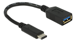 DeLOCK - sovitin USB-C uros - USB-A naaras USB 3.1 3A 15cm
