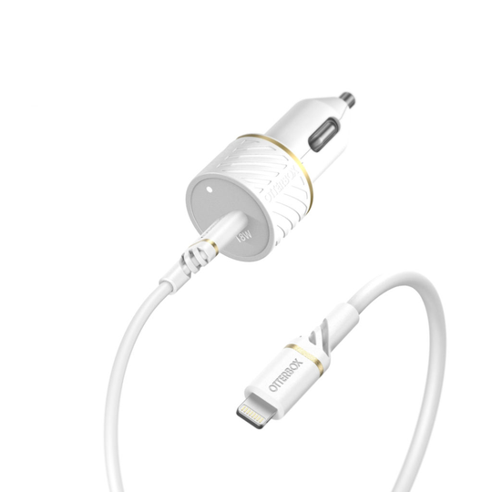 Car PACK USB C 18W USB+USB C-LIGHT 1M WH