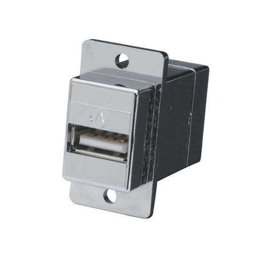 BLACK BOX USB PANEL MOUNT ADAPTER - TYPE A FEMALE TO TYPE B FEMALE