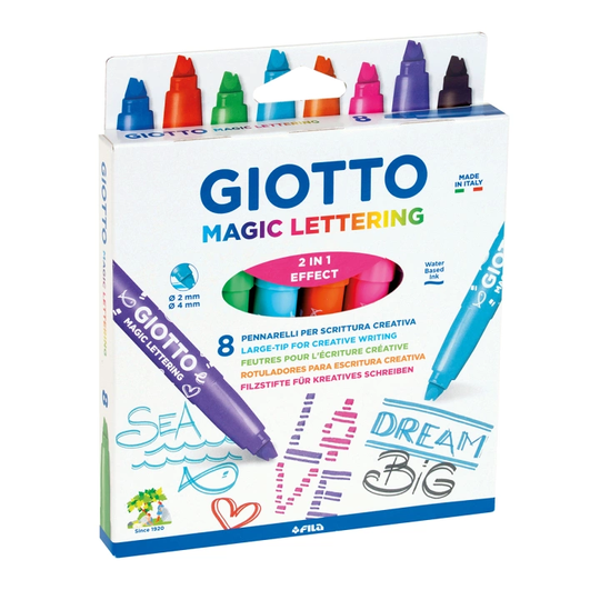 Giotto Turbo Magic Lettering 8-setti