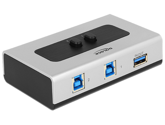 This Delock USB 3.0 Switch Can Be Used For Connection Of One Computer To Two USB Devices (function 1