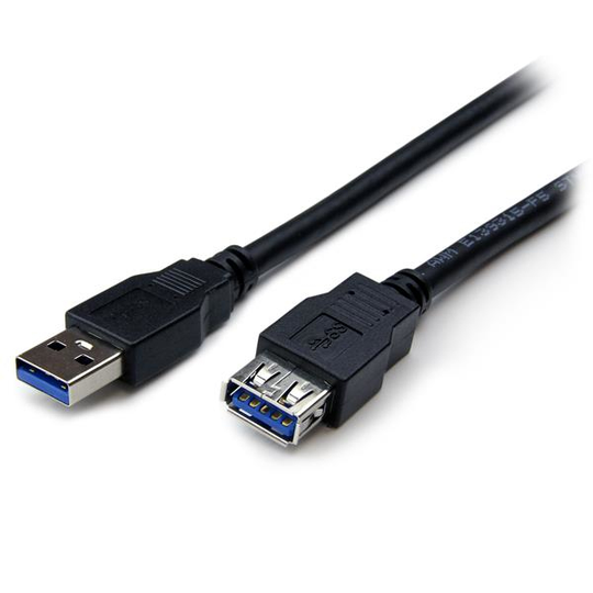 STARTECH 2m Black USB 3 Extension Cable