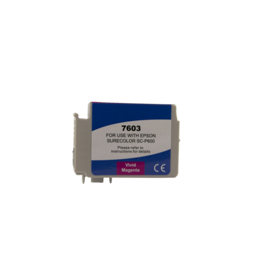 Mustepatruuna, korvaa Epson T7603, magenta, 32 ml