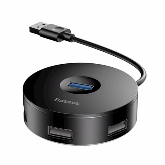 Baseus Adapter Hub 4xUSB-portti musta