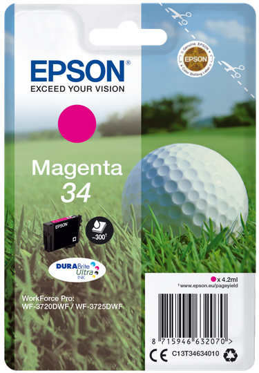 EPSON Singlepack Magenta 34 DURABrite Ul