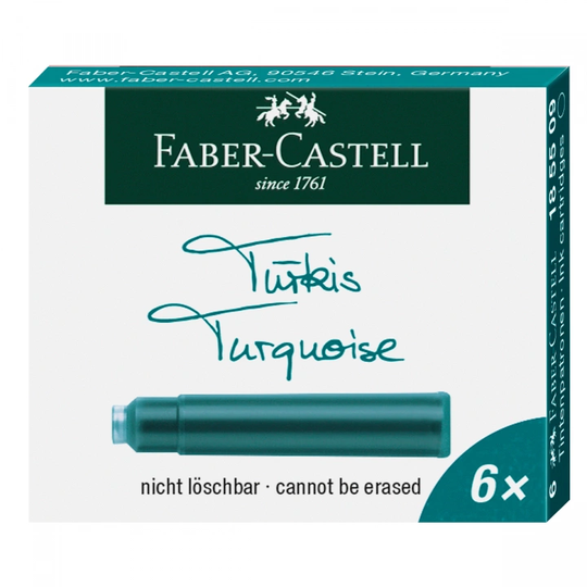 Faber-Castell Refill 6 kpl Turkoosi