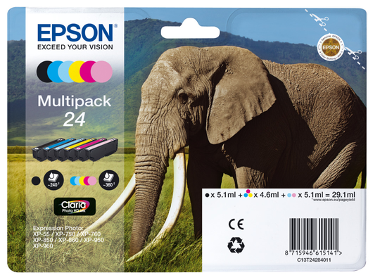 EPSON 6-COLOURS 24CLARIA PHOTO HD INK