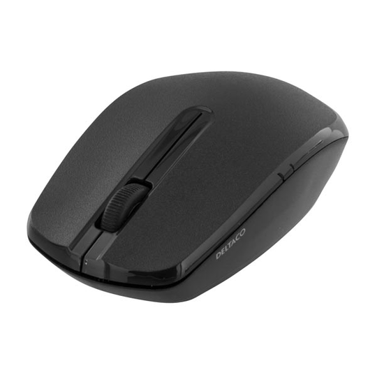 DELTACO langaton opt.hiiri 2 painiketta ja rulla 1000 DPI USB musta