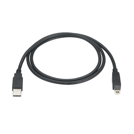 BLACK BOX USB 2.0 CABLE - TYPE A MALE TO TYPE B MALE, BLACK, 13-FT. (3.9-M)