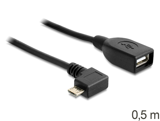 This USB Micro Cable By Delock Enables You To Convert The USB Micro-B Port Of Your Mobile Device Int