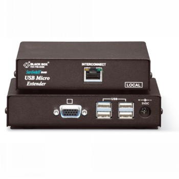 BLACK BOX MICRO KVM EXTENDER – VGA, USB 1.1 - SINGLE VGA, USB 1.1, AUDIO, RS232