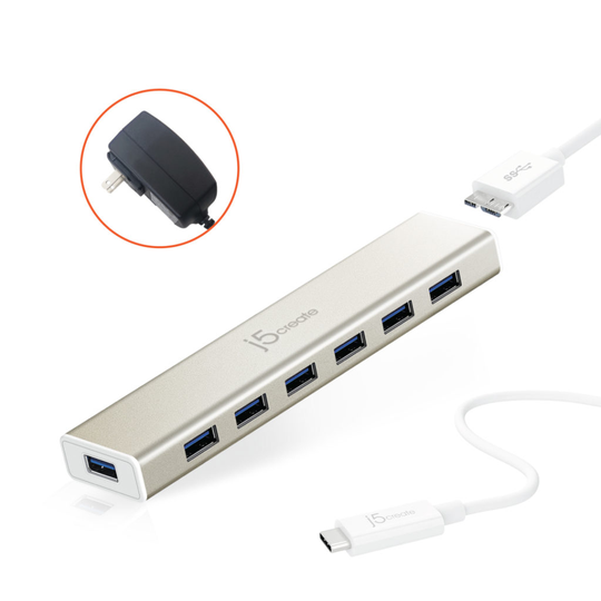 USB-C® 7- Port HUB - EU/UK