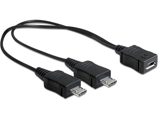 This USB Micro-B Cable By Delock Can Be Connected To A Free USB Port By Using An Optional Cable. Thu