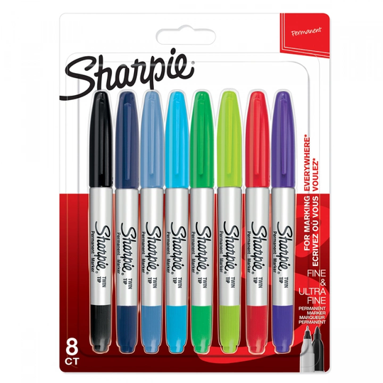 Sharpie Twin-tip 8 kpl