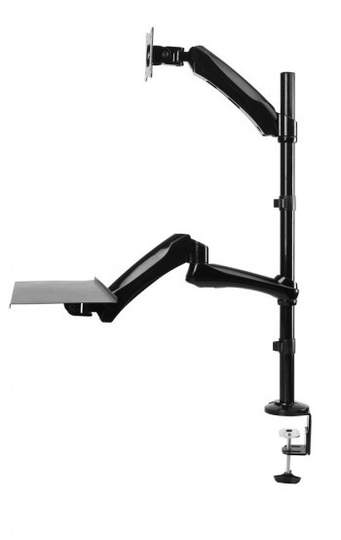 NEOMOUNTS BY NEWSTAR FLAT SCREEN, KEYBOARD & MOUSE DESK MOUNT (CLAMP) 10-27" BLACK
