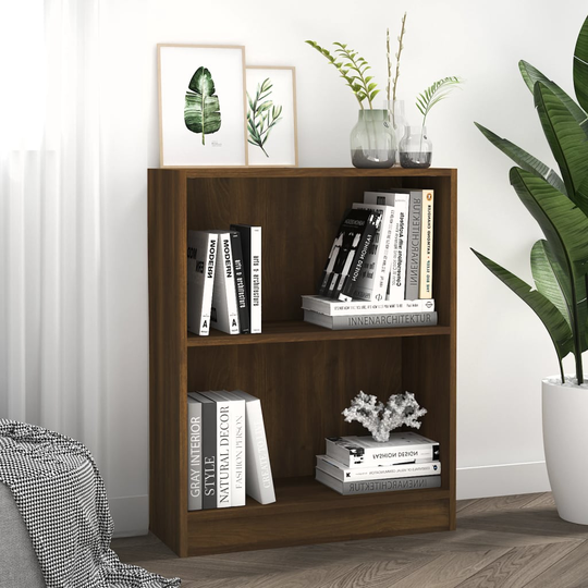 vidaXL Kirjahylly ruskea tammi 60x24x74,5 cm tekninen puu