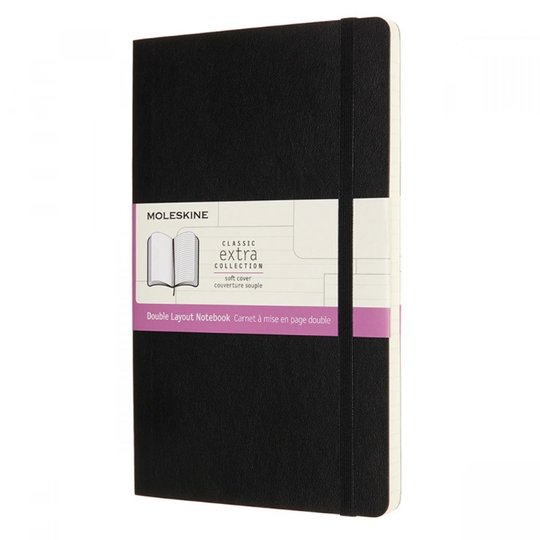 Moleskine Classic Soft Cover Double Layout XL Black