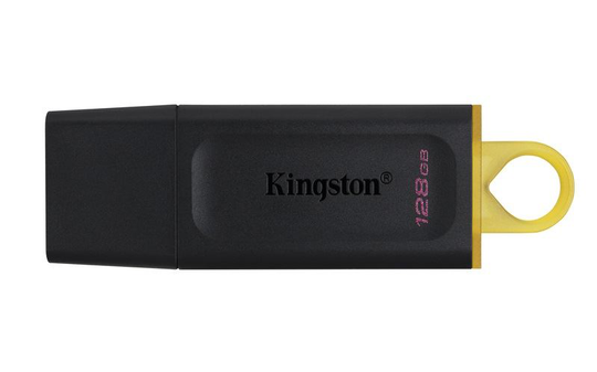 Kingston DataTraveler Exodia 128 GB USB 3.2 - muistitikku (Musta/Keltainen)