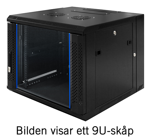 Spacious 19" Wall Mounted Cabinet That Lets You Swing It Out From The Wall To Get To Your Equipment