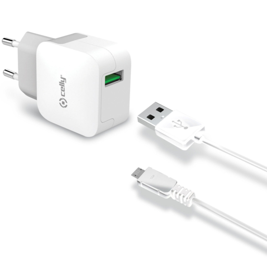 USB-laturi Micro-USB 2.4 A Nopea