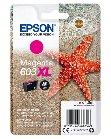 EPSON STARFISH SINGLEPACK MAGENTA 603XL INK