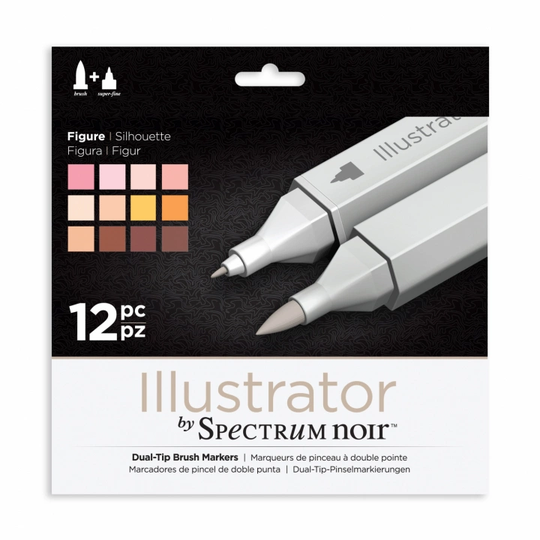Spectrum Noir Illustrator Marker 12-setti Figure