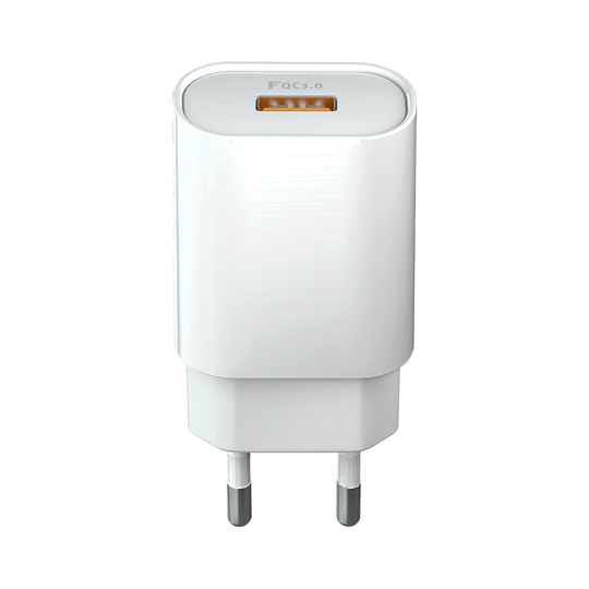 Forever Core Ultranopea seinälaturi USB QC3.0 18W valkoinen