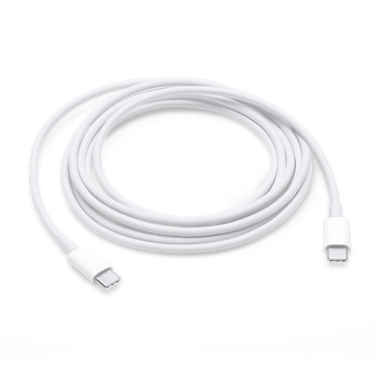 USB-C Charging Cable, USB-C Male, USB-C Male, 2m, White