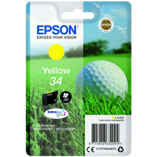 Epson 34 Mustepatruuna keltainen, 300 sivua