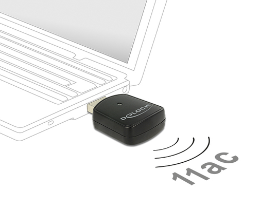 This Wireless LAN USB Mini Stick By Delock Can Be Connected To A Computer For The Connection To A WL