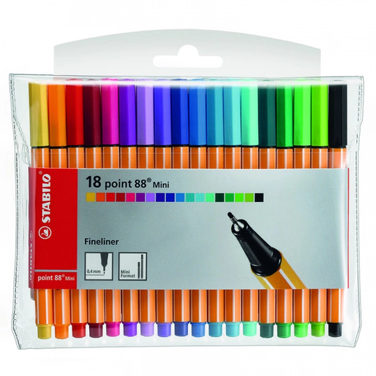 Stabilo Point 88 Mini Fineliner 18 kpl