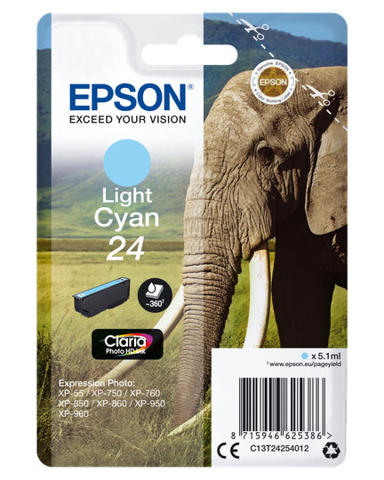 EPSON Ink Singlepack Light Cyan 24