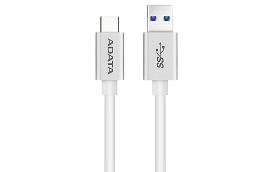 USB-C To USB-A, 1m, USB 3.1, 5Gbps, White