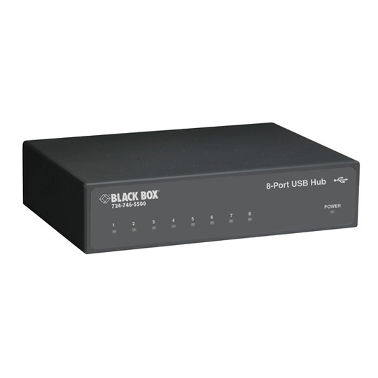 BLACK BOX USB TO RS232/422/485 CONVERTER - DB9, 8-PORT