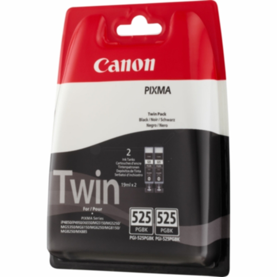 Mustepatruuna pigmenttimusta PGI-525BK twin pack