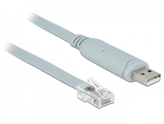 This USB 2.0 To RS-232 Adapter By Delock Is Suitable For The Console Control At CISCO Routers, Switc
